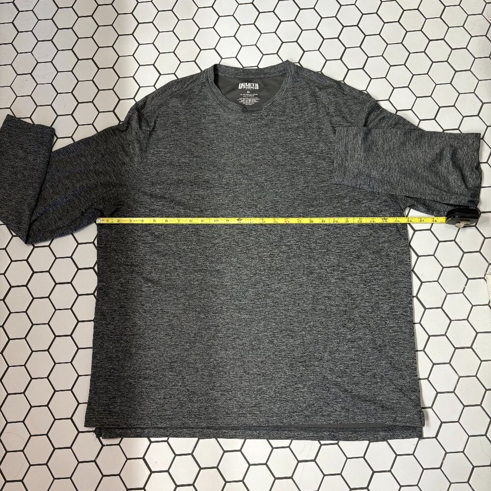 Duluth Trading Performance Long Sleeve Shirt Mens XL Heather Gray
